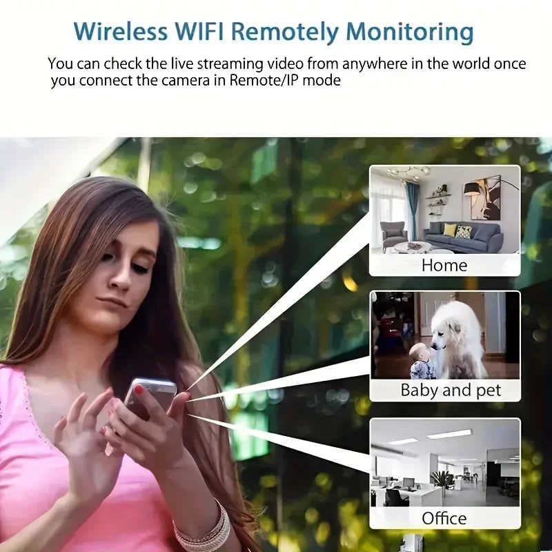 Mini Caméra Wi-Fi 1080P avec Vision Nocturne