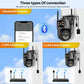 Caméra De Surveillance WiFi 4K À Triple Objectif PTZ