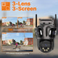 Caméra De Surveillance WiFi 4K À Triple Objectif PTZ
